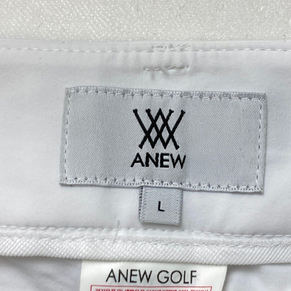 サイズ：L ANEW GOLF アニューゴルフ  ストレッチパンツ  ホワイト系 [240101418512] ゴルフウェア メンズ ストスト サイズ：L ANEW GOLF アニューゴルフ ストレッチパンツ ホワイト