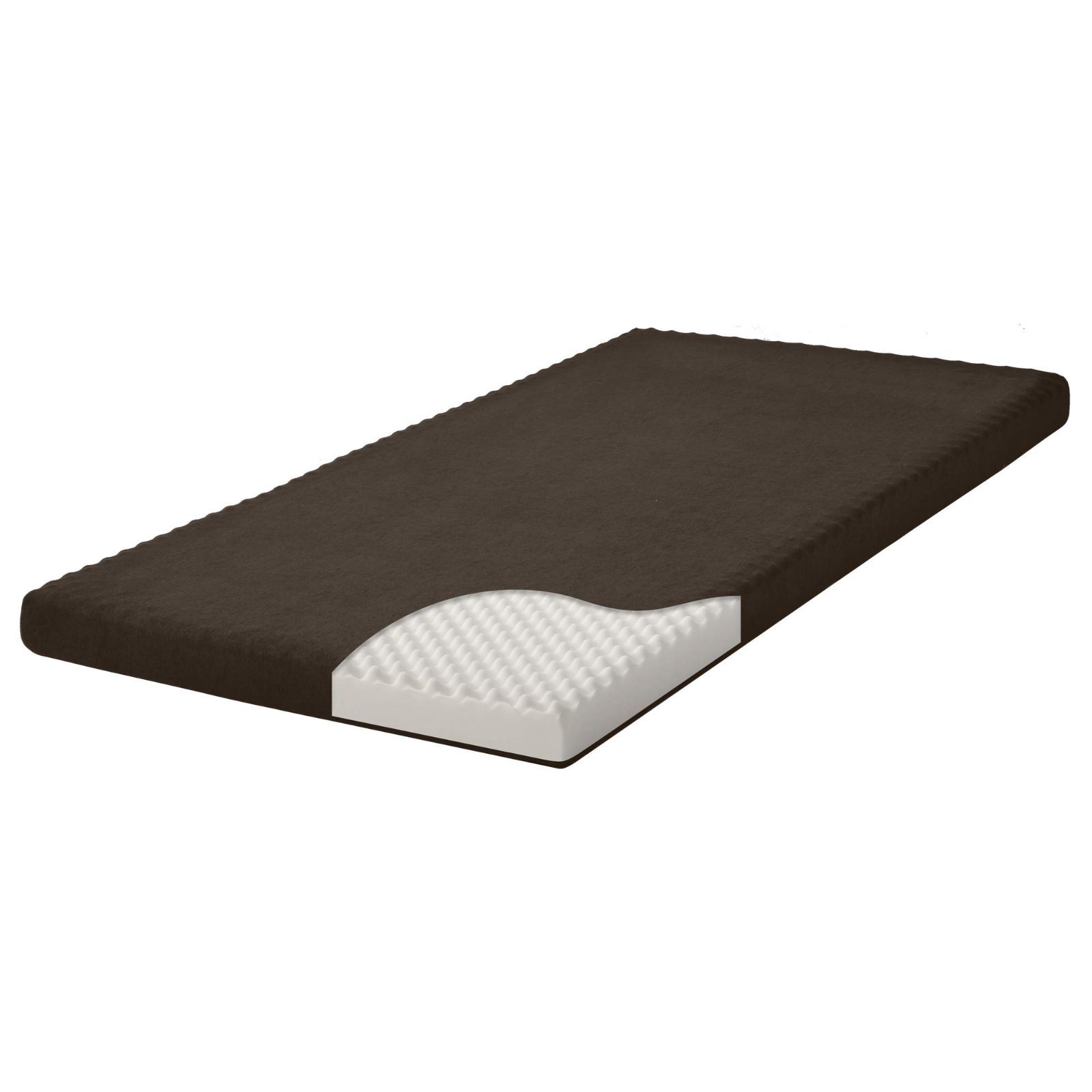 新着商品 高反発マットレス ベッドマットレス シングル 97cm×195cm 厚さ10cm ブラウン シングル