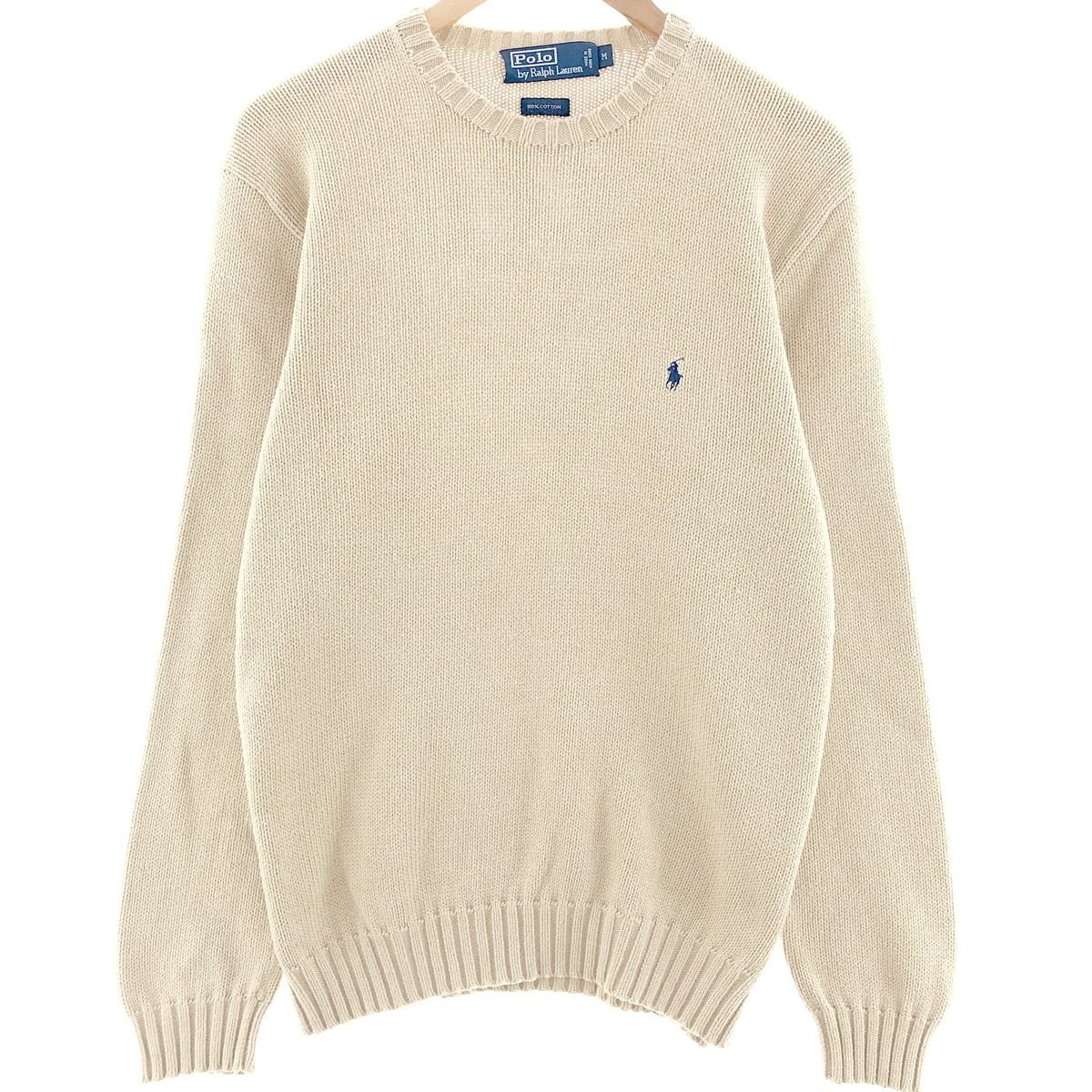 古着 ラルフローレン Ralph Lauren POLO by Ralph Lauren コットンニットセーター メンズM/eaa390620