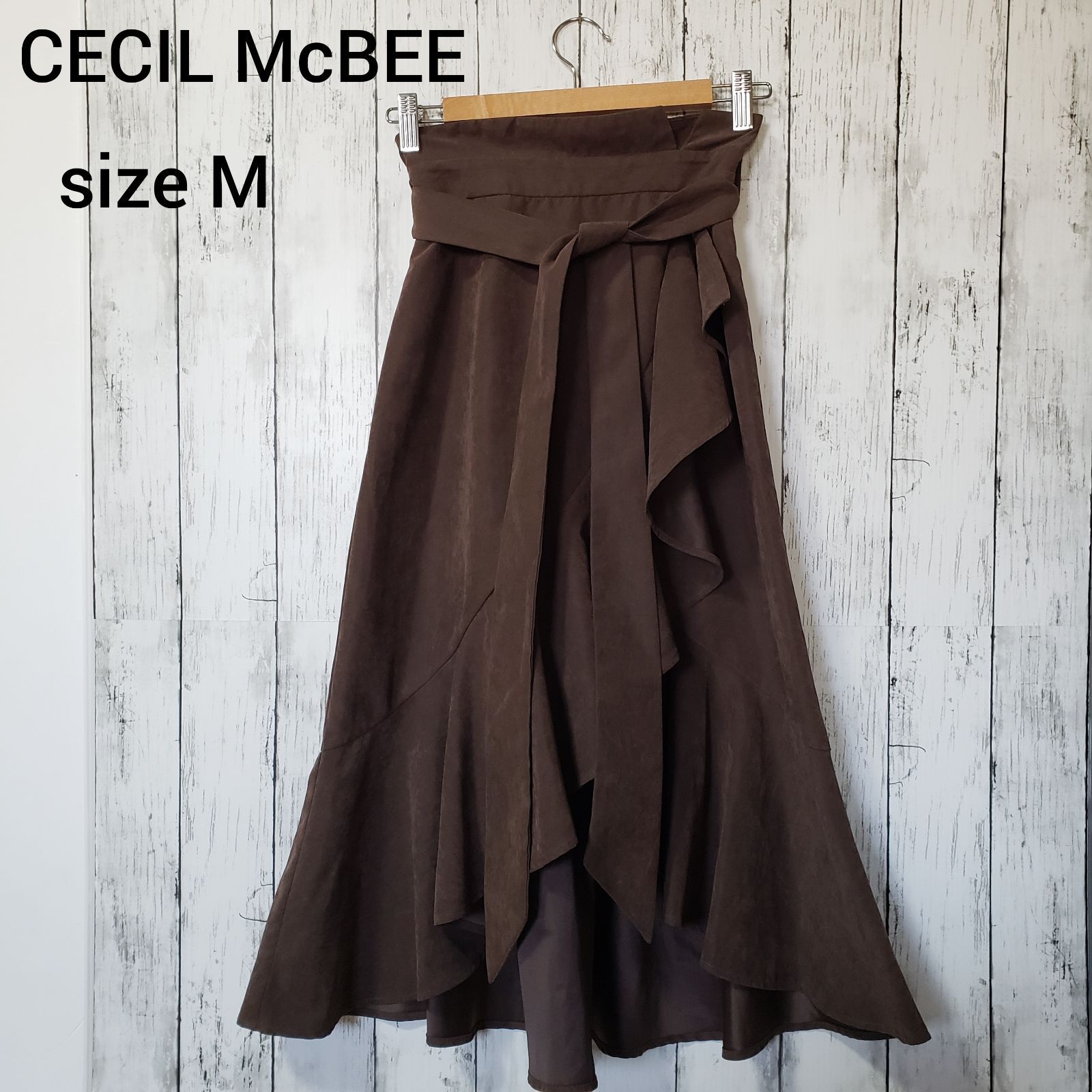 CECIL McBEE セシルマクビー ロングスカート 腰リボン M - メルカリ