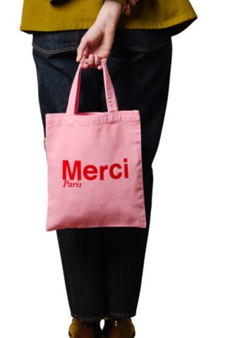 パリ MERCI メルシー ロゴ刺繍 トートバック | L'Écume des