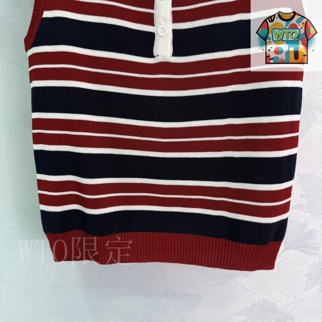 CHANEL ストライプ ニットトップス サイズ40 シャネル セーター トップス CHANEL Sweater Tops【正規品・専門