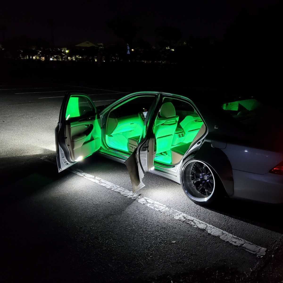 緑色 側面発光 30cm 2本 暴君LEDテープ ライト 爆光 車 12V