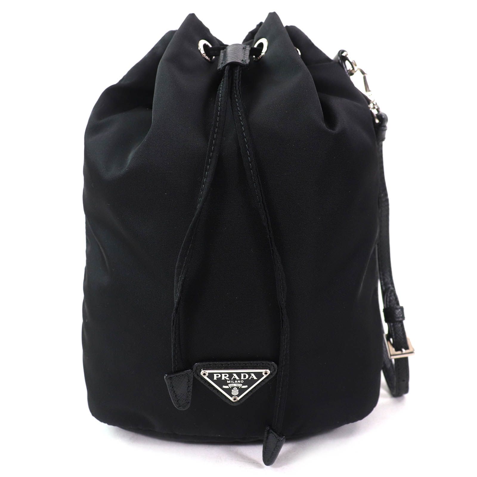 美品△PRADA プラダ 1NE369 トライアングルロゴ 三角プレート