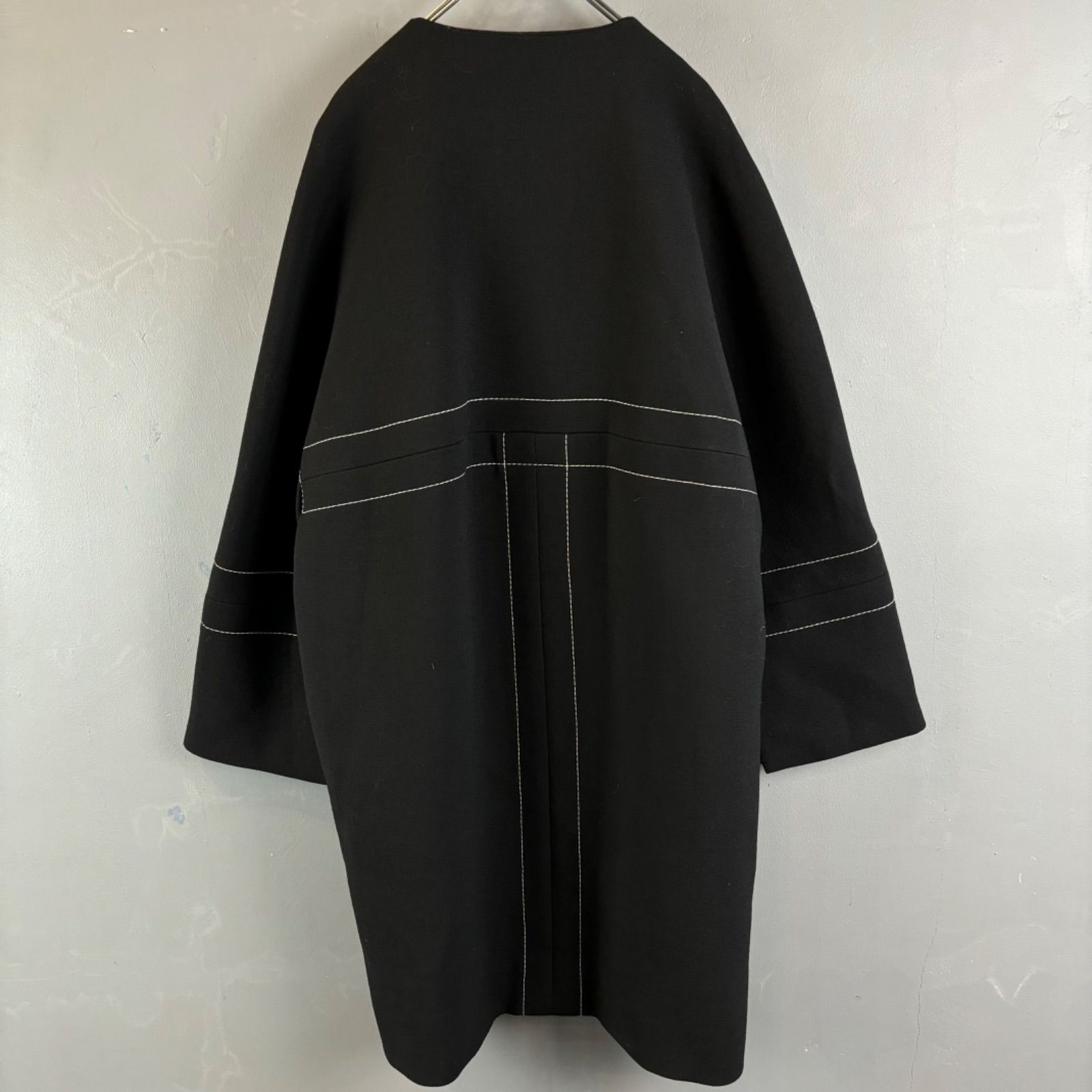 イタリア製 MARNI マルニ ノーカラージャケット ウール コート イタリア製 MARNI マルニ ノーカラージャケット ウール コート