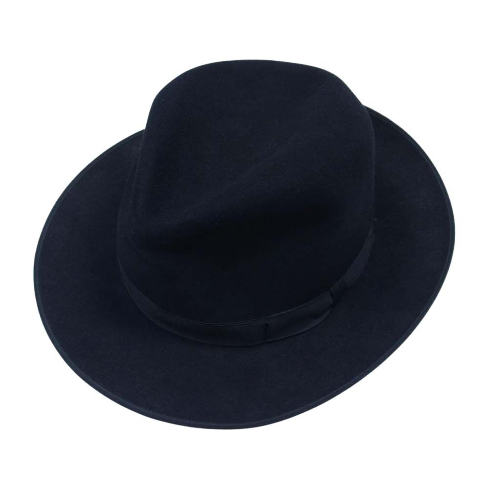 ランバート Lembert 帽子 フェルト ハット 中折れ ブラック系【中古】