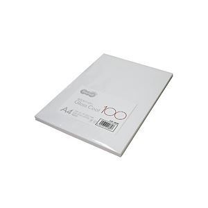 まとめ) TANOSEE αエコグロスコート100 A4 100g 1冊（100枚）