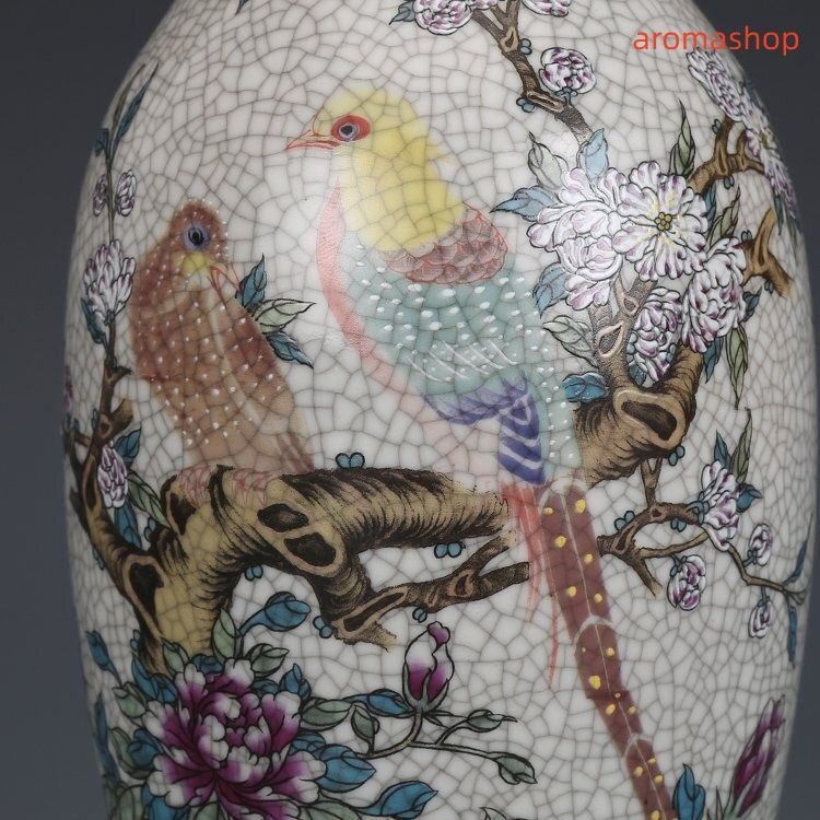 官窯焼き 粉彩描金 磁器 花瓶 景徳鎮 置物　中国陶磁 中国美術 高品質 官窯焼き 粉彩描金 磁器 花瓶 景徳鎮 置物 中国陶磁 中国
