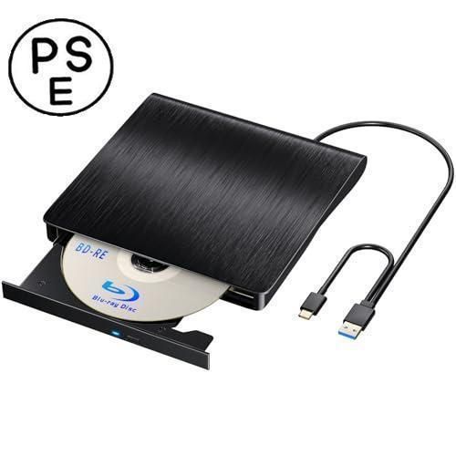 ブルーレイドライブ外付け USB3.0 BDプレイヤー再生読み書 対応外付け CD|DVD|BD-ROM 薄型ポータブルBD Windows7-11