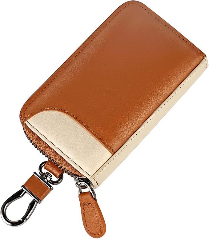 売れました。ありがとうございました 在庫処分】キーケース メンズ 本革 2つ外側ポケット カード収納