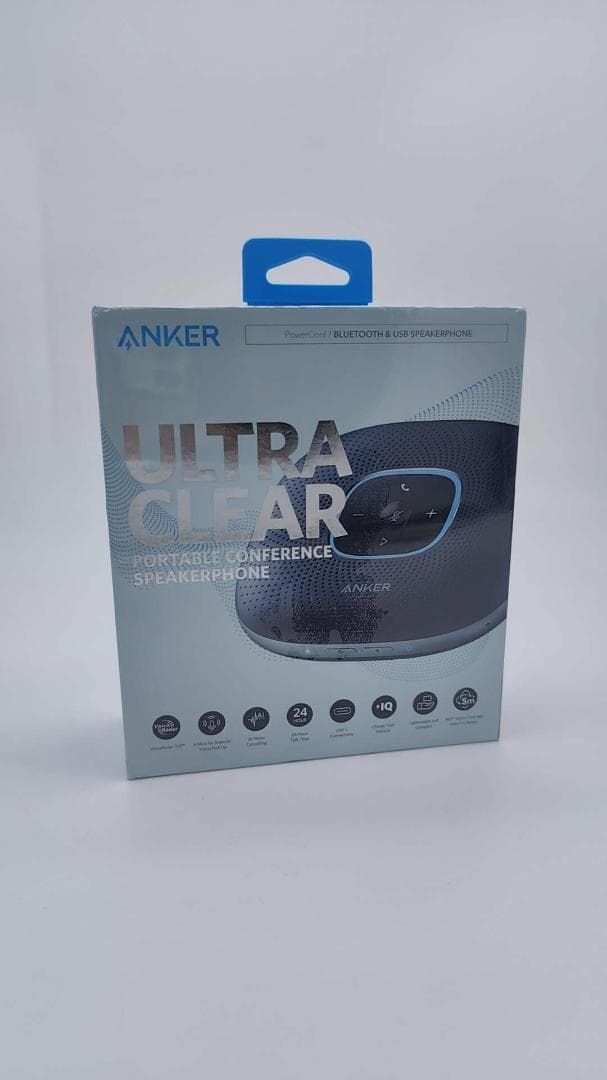 Anker PowerConf スピーカーフォン オンライン会議 テレワーク グレー メタリック