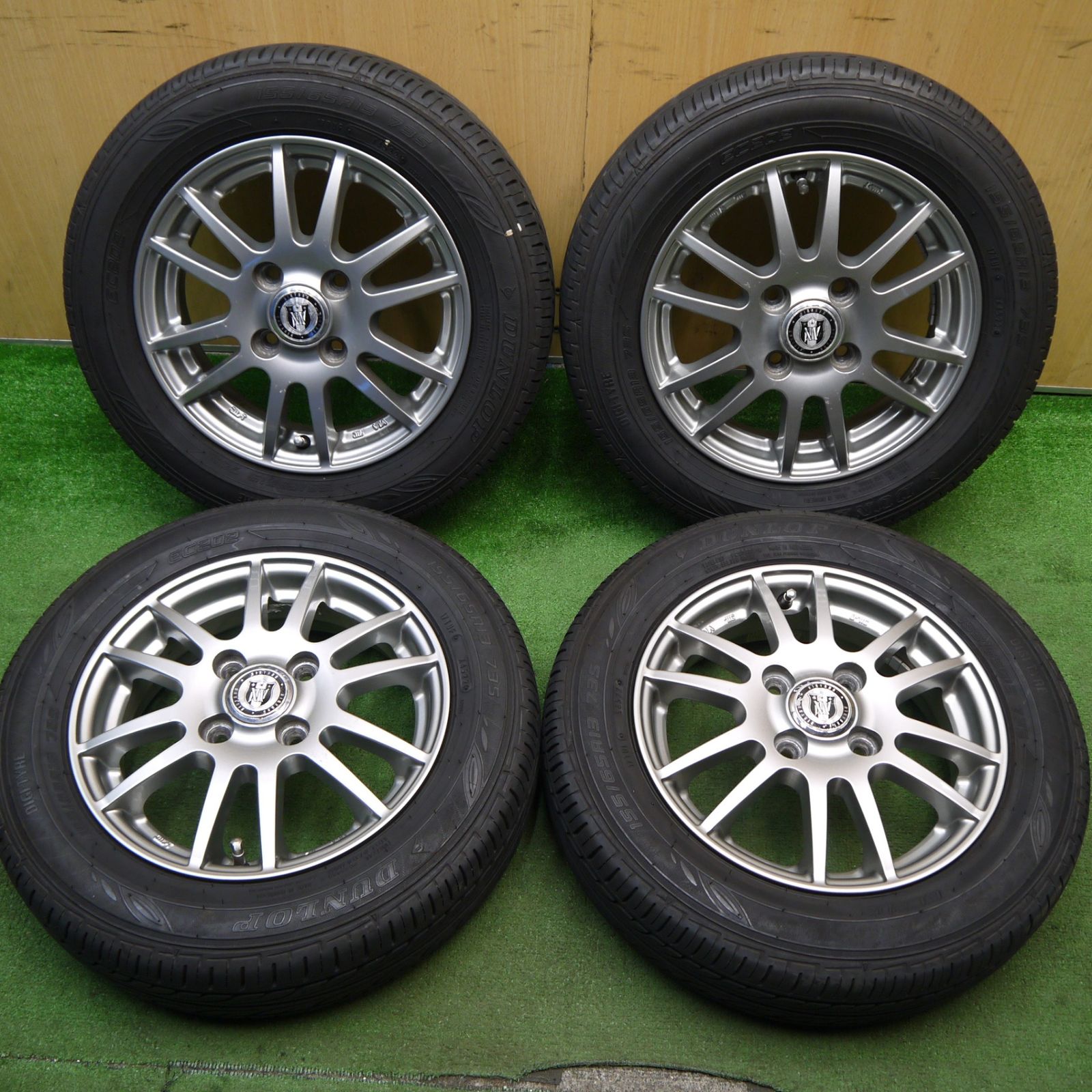 バリ溝！22年！8.5分☆155/65R13 ダンロップ EC202 NIRVANA NV