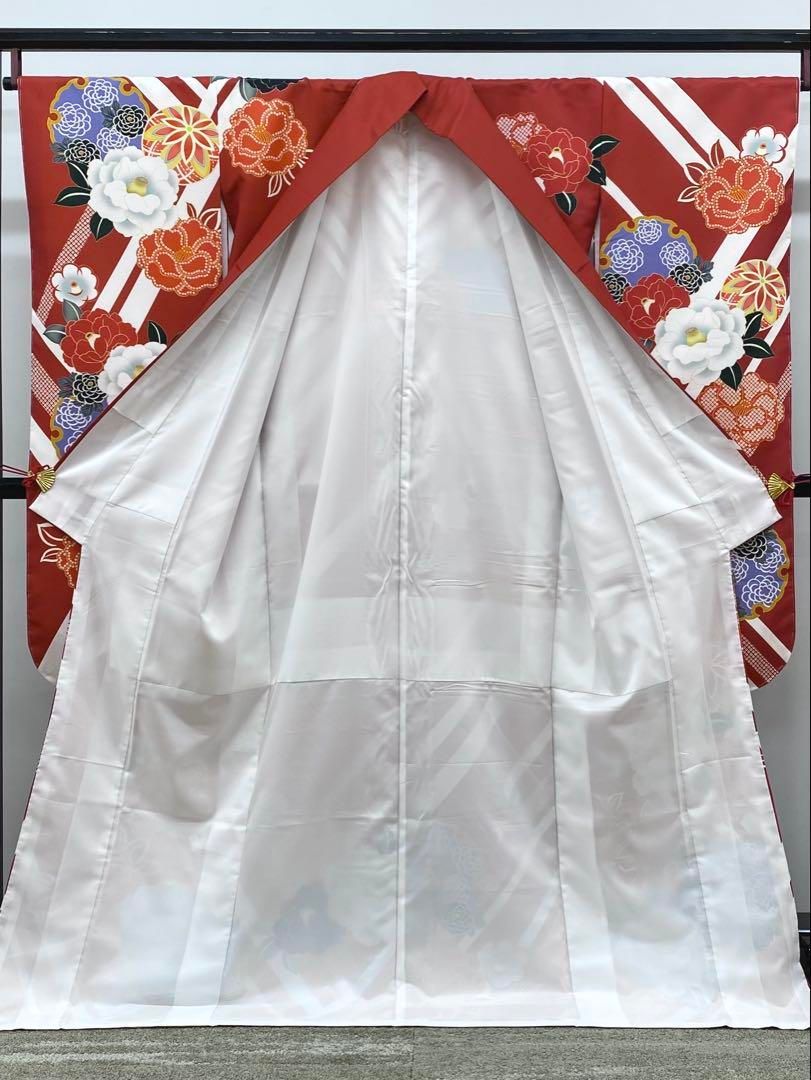 ポリエステル 振袖 和モダン 新品未使用品 躾糸付き S183 ポリエステル振袖 和モダン 身丈171cm 躾糸付き - メルカリ