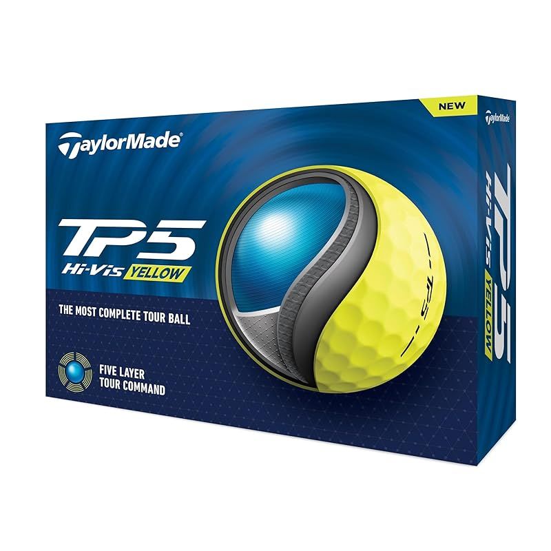 テーラーメイド TAYLOR MADE TMJ24 TP5 YLW JPN 12個入り ティーピーファイブ イエロー ゴルフボール 2025年モデル イエロー 1