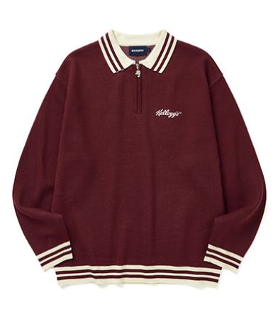 WKNDRS(ウィークエンダーズ) x ケロッグ ニット セーター ハーフジップアップ L