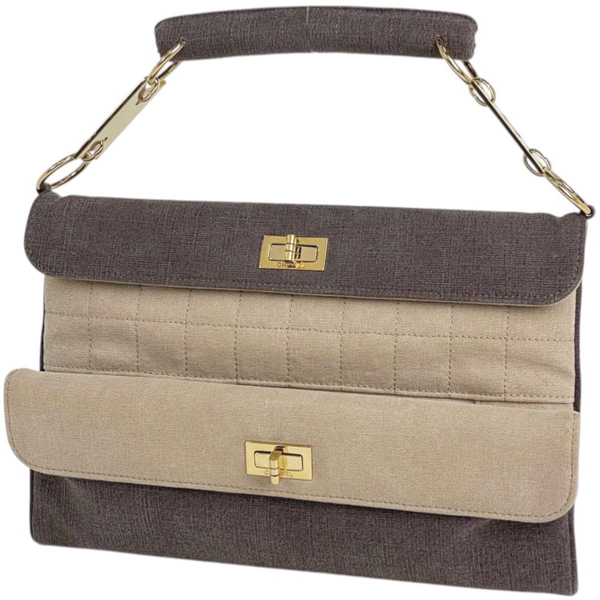 シャネル CHANEL 2.55ライン ハンドバッグ ココマーク チョコ