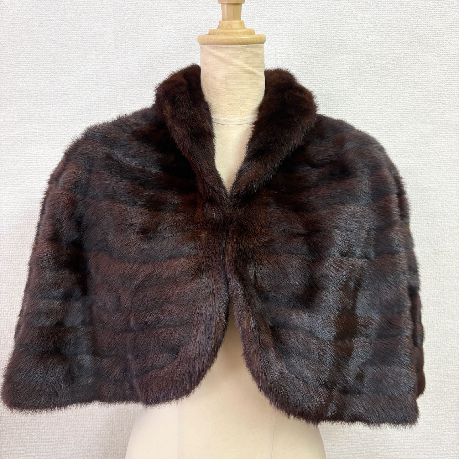 新品】PARTINA Tokyo Fur ミンクファー ケープ グレー
