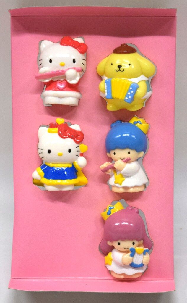 【1999】サンリオピューロランド　ちびコレバッグ Sanrio/サンリオ・ちびコレバッグ・ソフビ人形5体セット・Sanrio