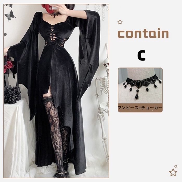 レディース 50代 秋服 ハロウィン 巫女 ブルカ women cute dress