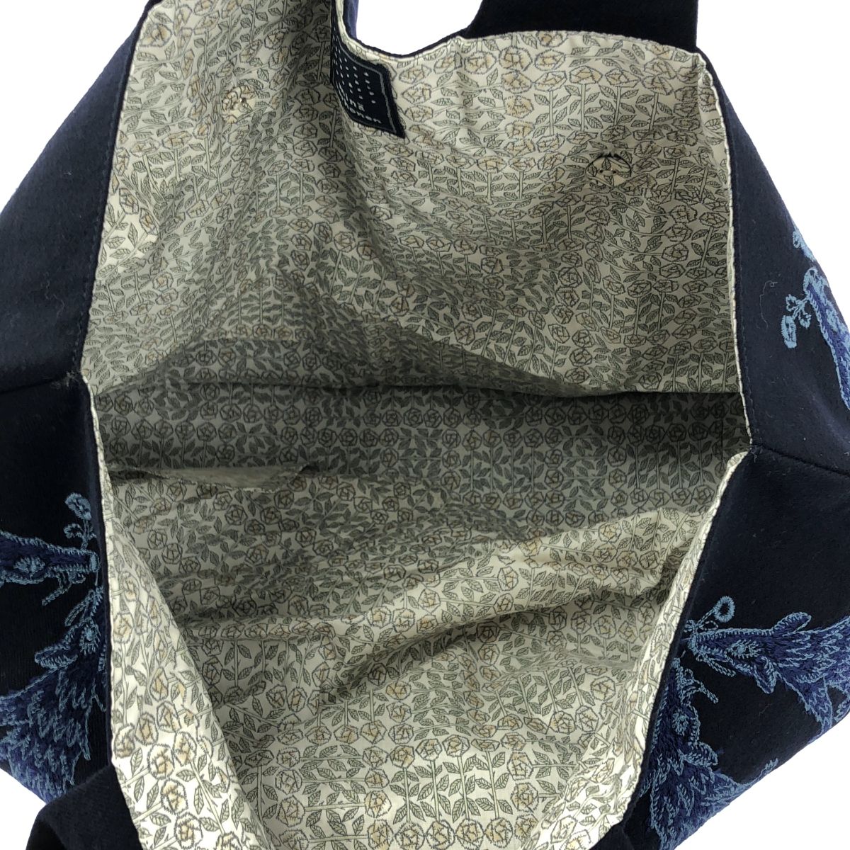 ミナペルホネン　ふわりノスタルジー＊トート〈肩掛可〉wolf　ハンドメイド 新品】 mina perhonen / ミナペルホネン | 2020AW | wolf&flower