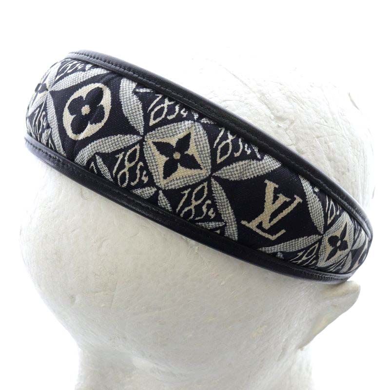 美品 ルイヴィトン ヘッドバンド カチューシャ 柄 モノグラム LOUIS VUITTON - □美品□ ルイヴィトン ヘアバンド ヘッド