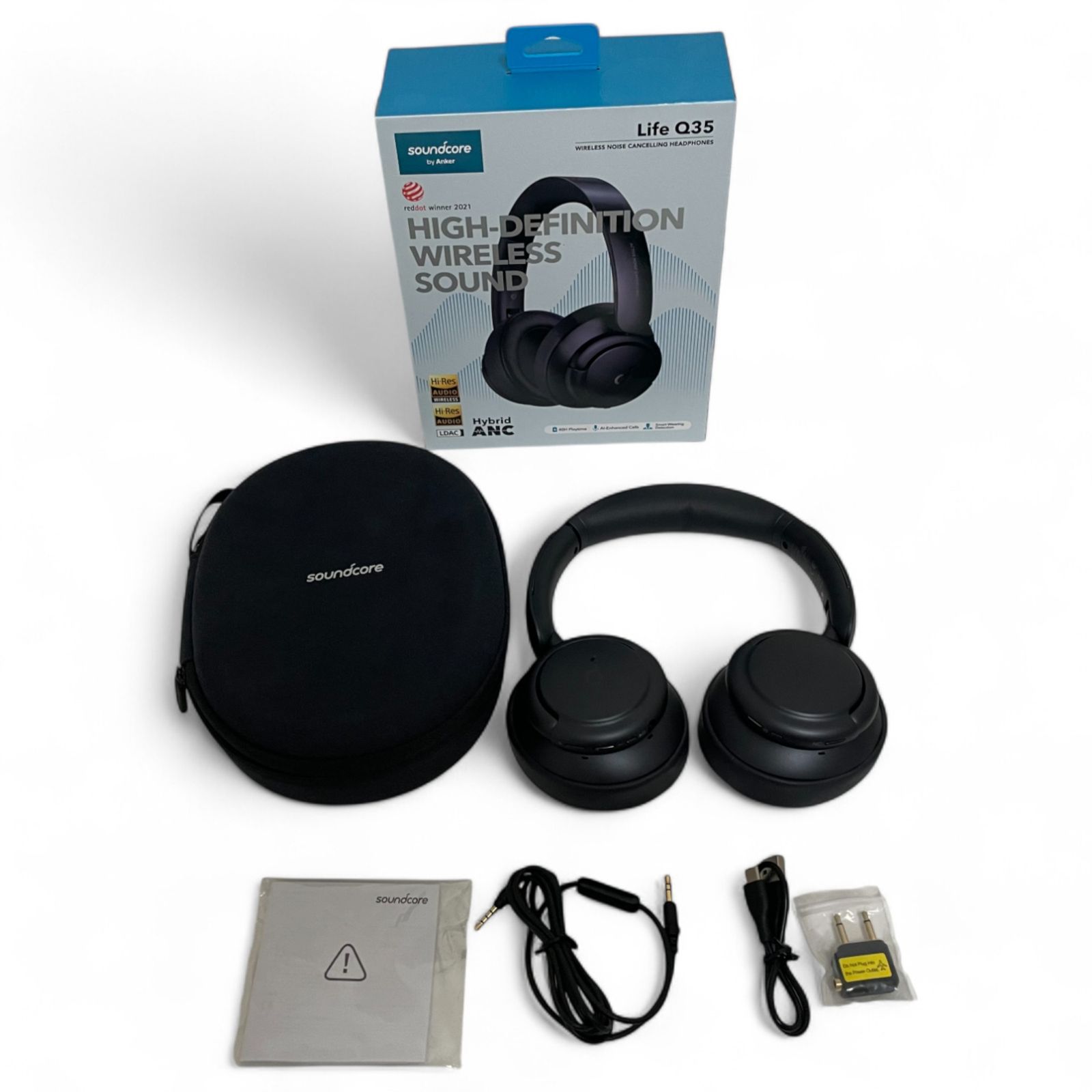 Anker soundcore Life Q35 ワイヤレスヘッドホン ブラック soundcore