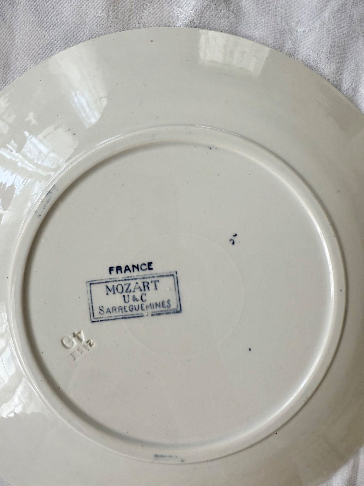 平皿⑥/ 美品 Sarreguemines Mozart サルグミンヌ モーツァルト