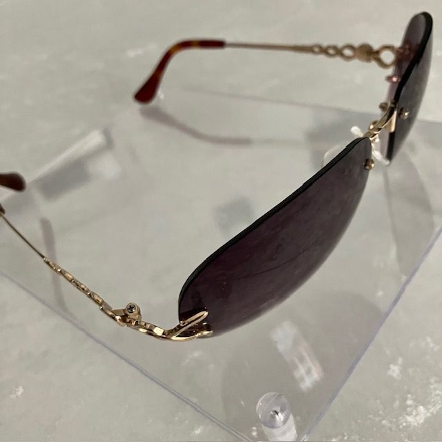 美品 FENDI フェンディ サングラス FFロゴ 金メッキ 高級 ブランド  