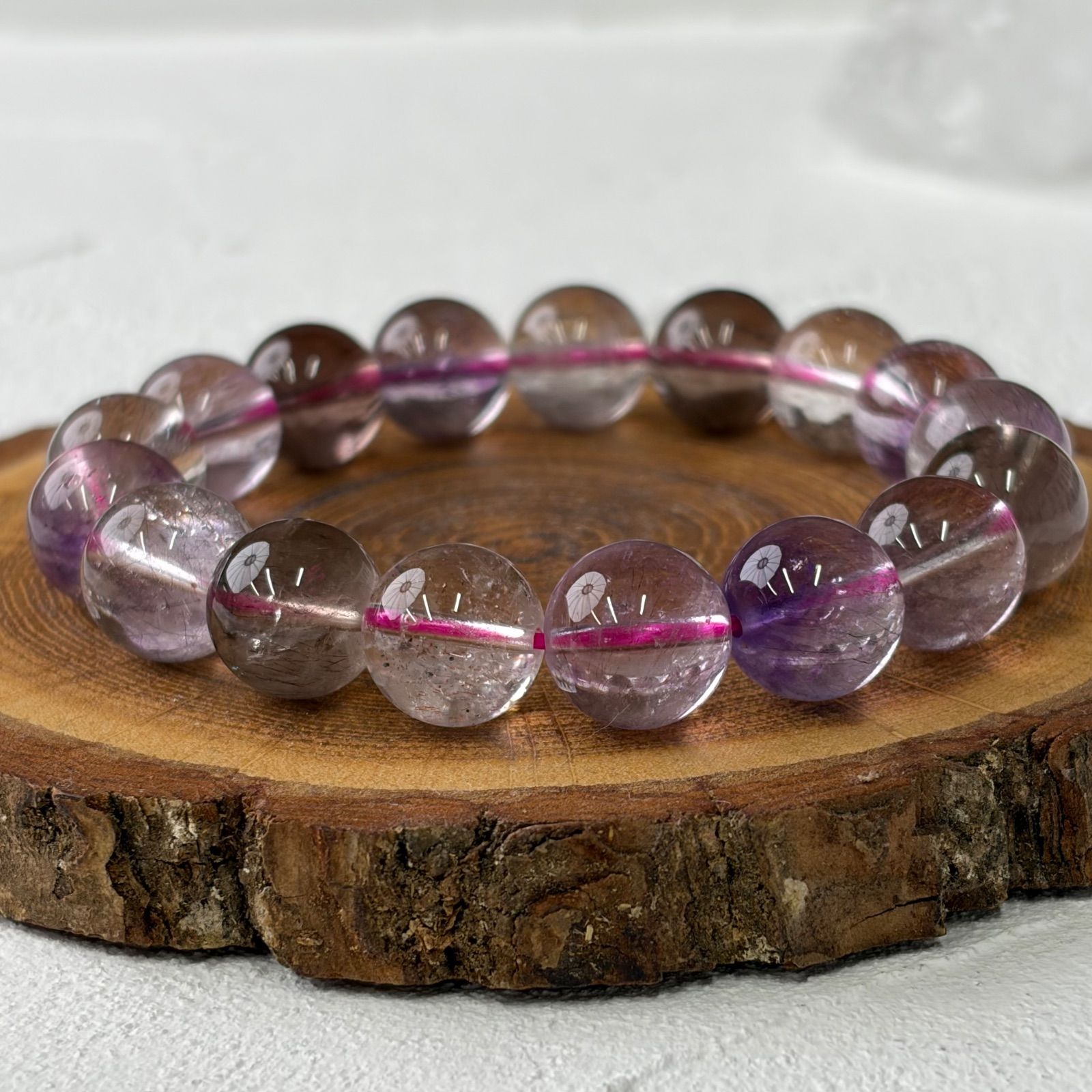 現品 スーパーセブン丸玉ブレスレット12mm 天然石ブレスレット パワーストン 高品質