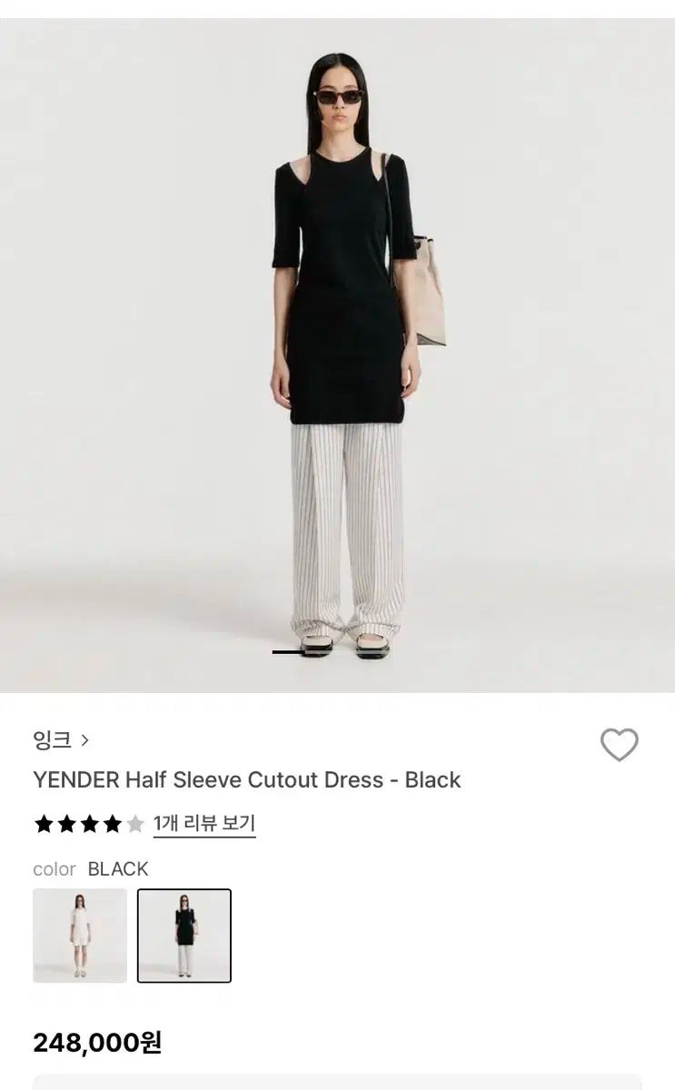 EENK インク カットアウト ブラック ONE PIECE