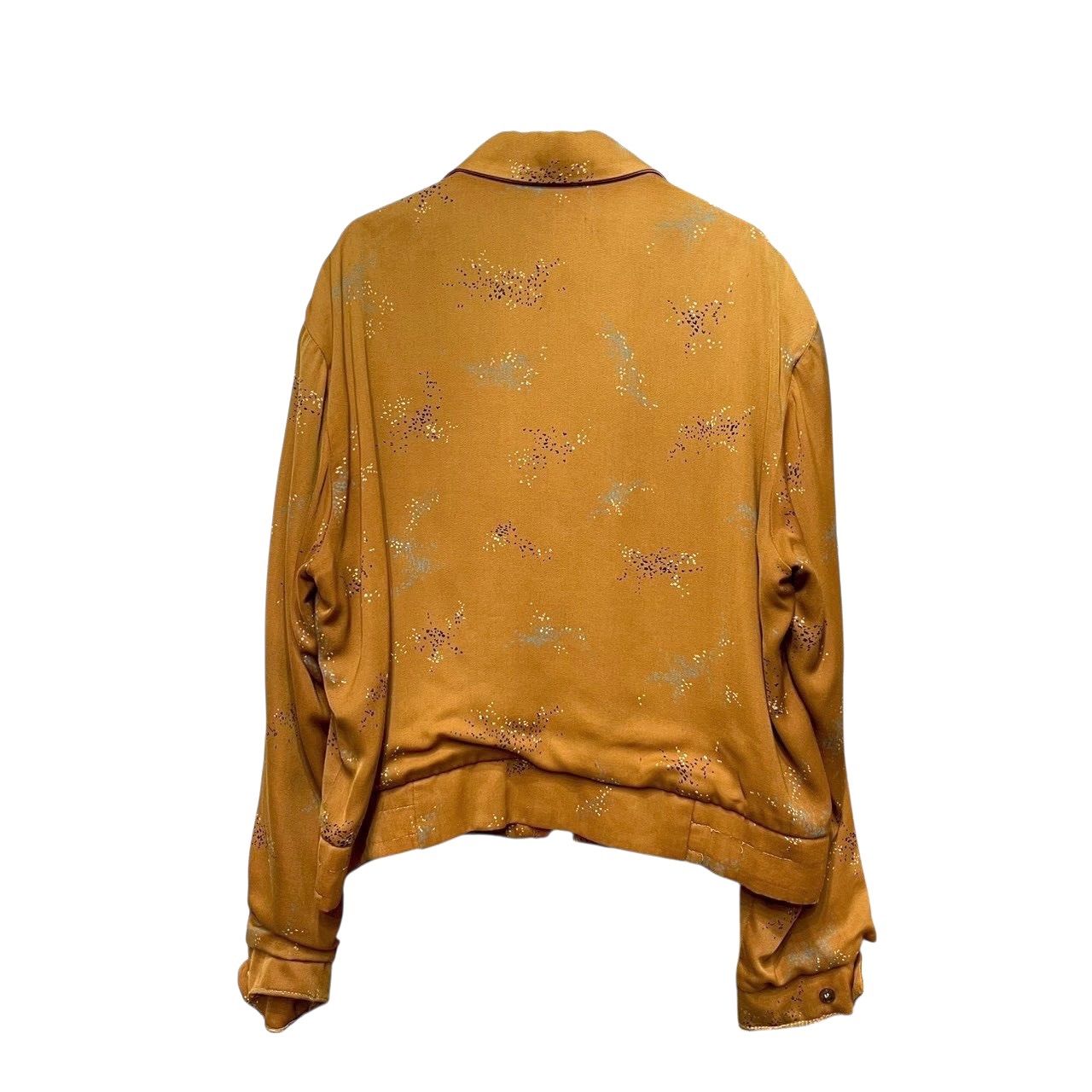 50s ビンテージ アトミック柄 レーヨン ギャバジン ジャケット