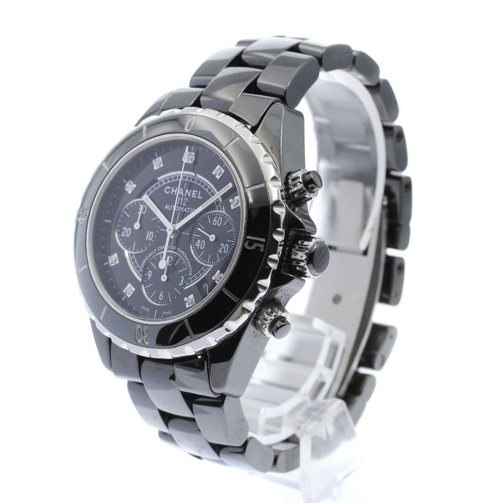 シャネル CHANEL H2419 J12 クロノグラフ 9Pダイヤ 自動巻き メンズ