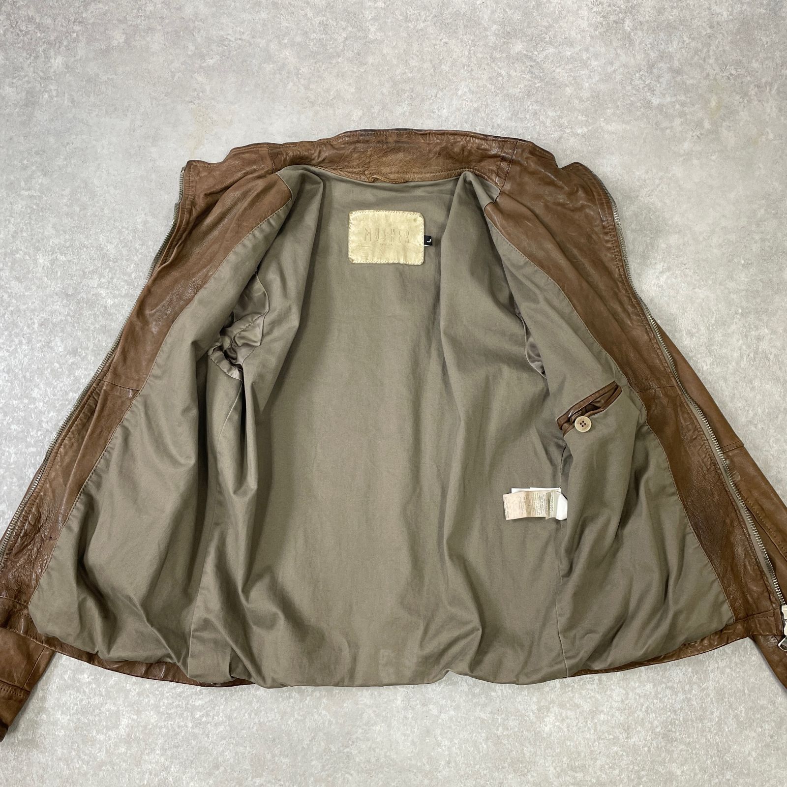 theory セオリー レザージャケット ライダース シングル キャメル theory セオリー レザージャケット ライダース シングル キャメル