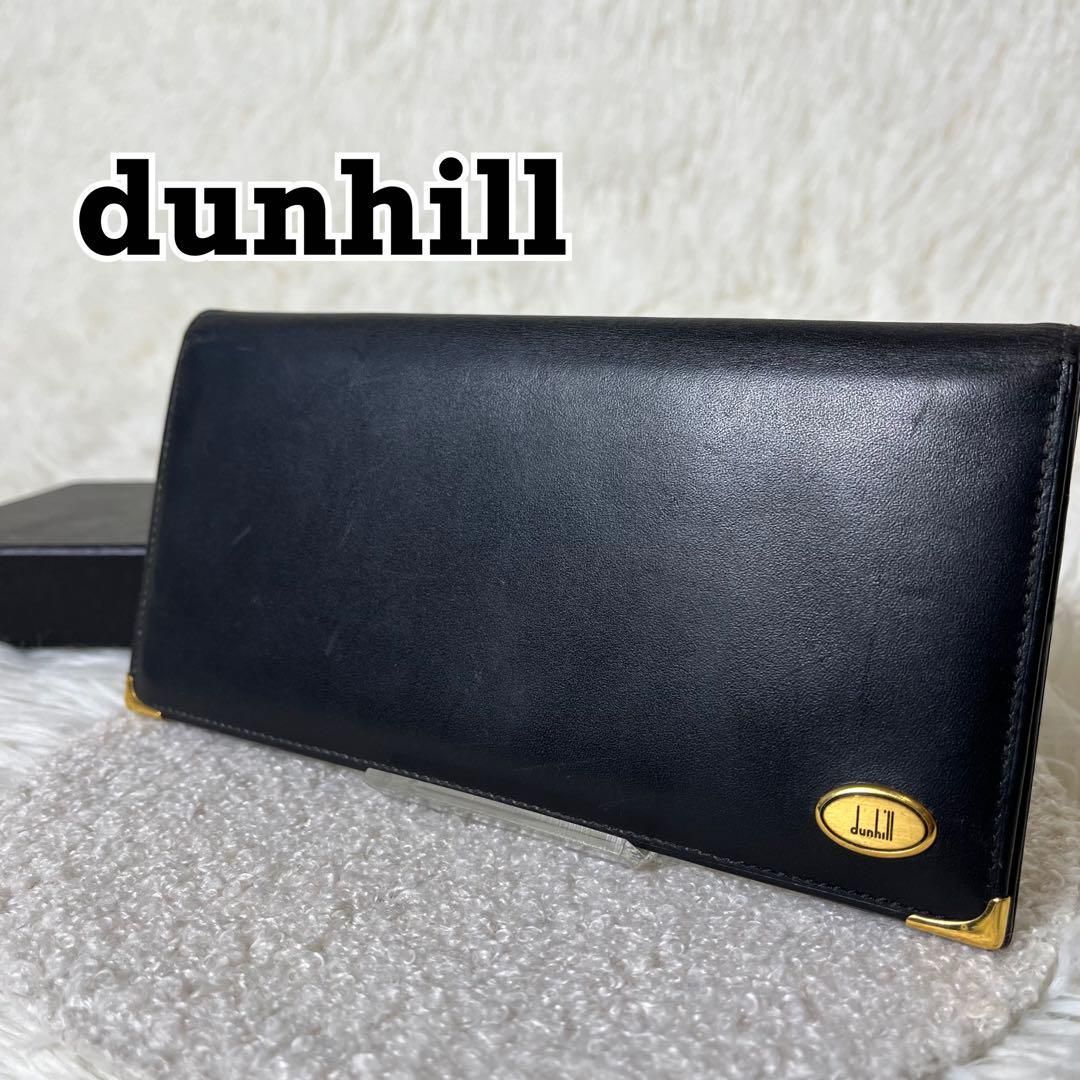 dunhill ブラックレザー 長財布 箱付き dunhill ブラックレザー 長財布 箱付き dunhill ブラックレザー 長財布