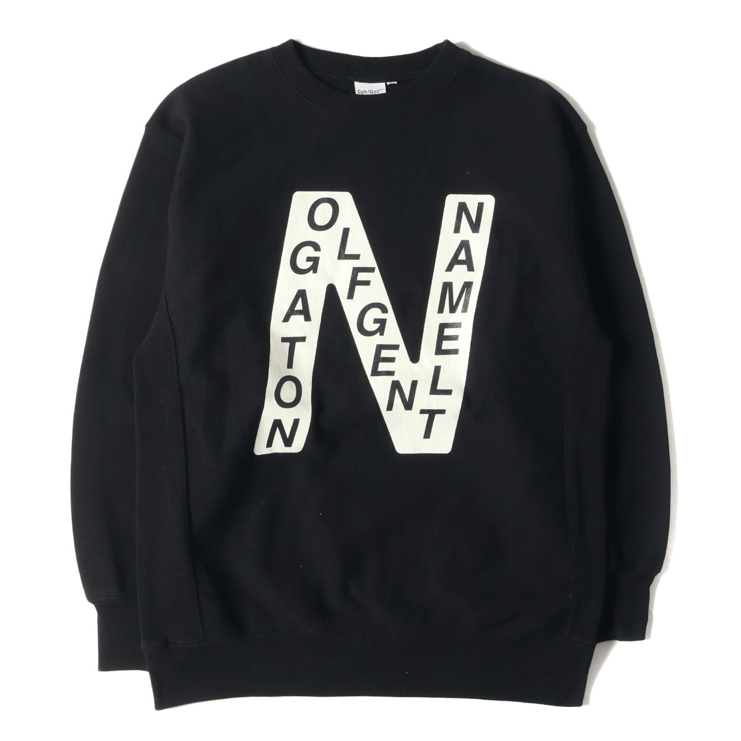 キャプテンズヘルムゴルフ LOGO CREW SWEAT - BLACK - キャプテンズ