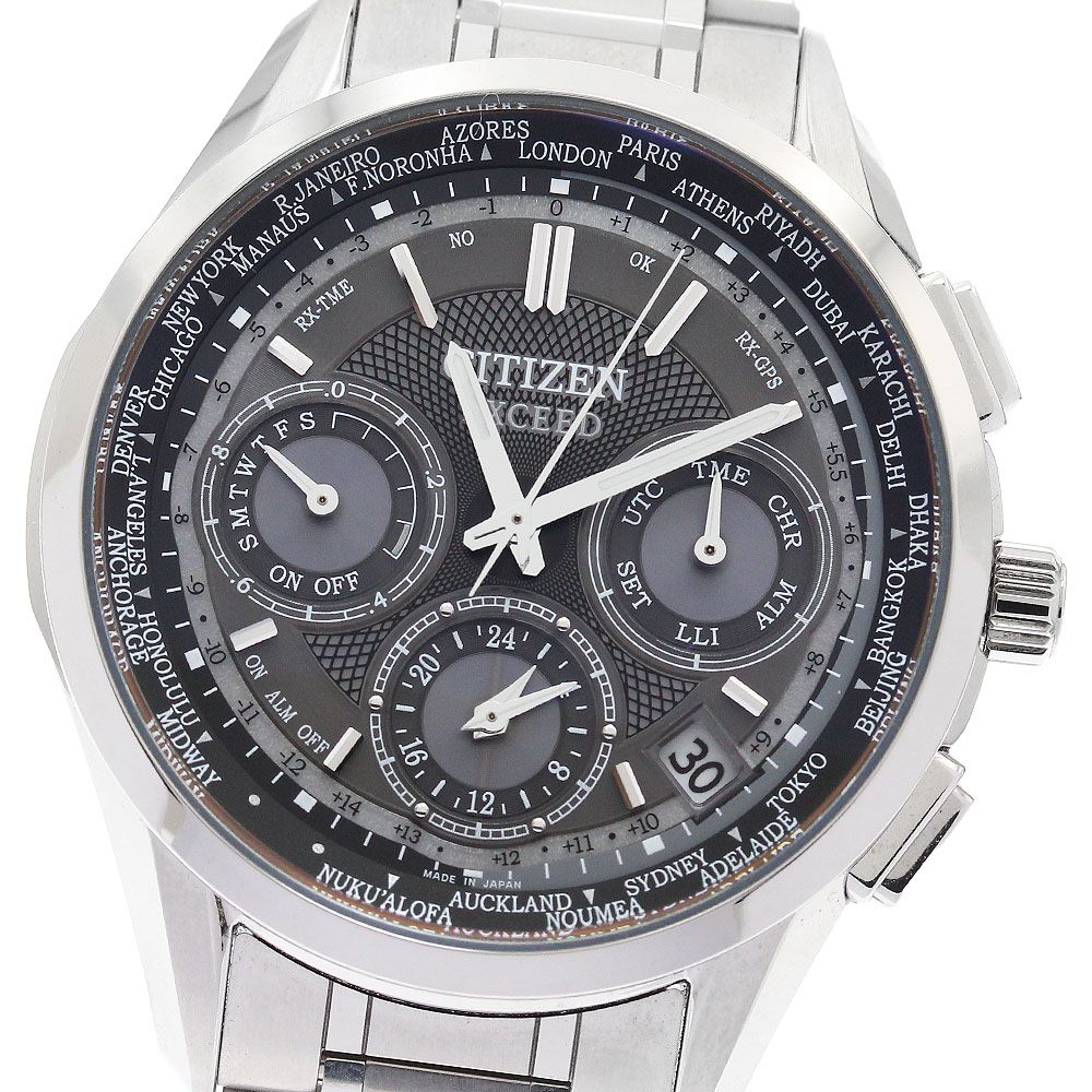 シチズン CITIZEN CC9050-53E エクシード ダブルダイレクトフライト サテライトウェーブ エコドライブ ソーラー電波 メンズ 内箱 保証書付き_878328