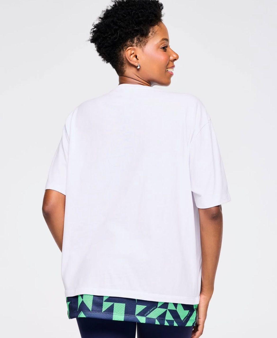 国内発送【Zumbaズンバ 】Out Loud Ringer Tee(2025.2新作) ズンバ ZUMBA Victory メッシュ クロップ丈 ボクシー Tシャツ