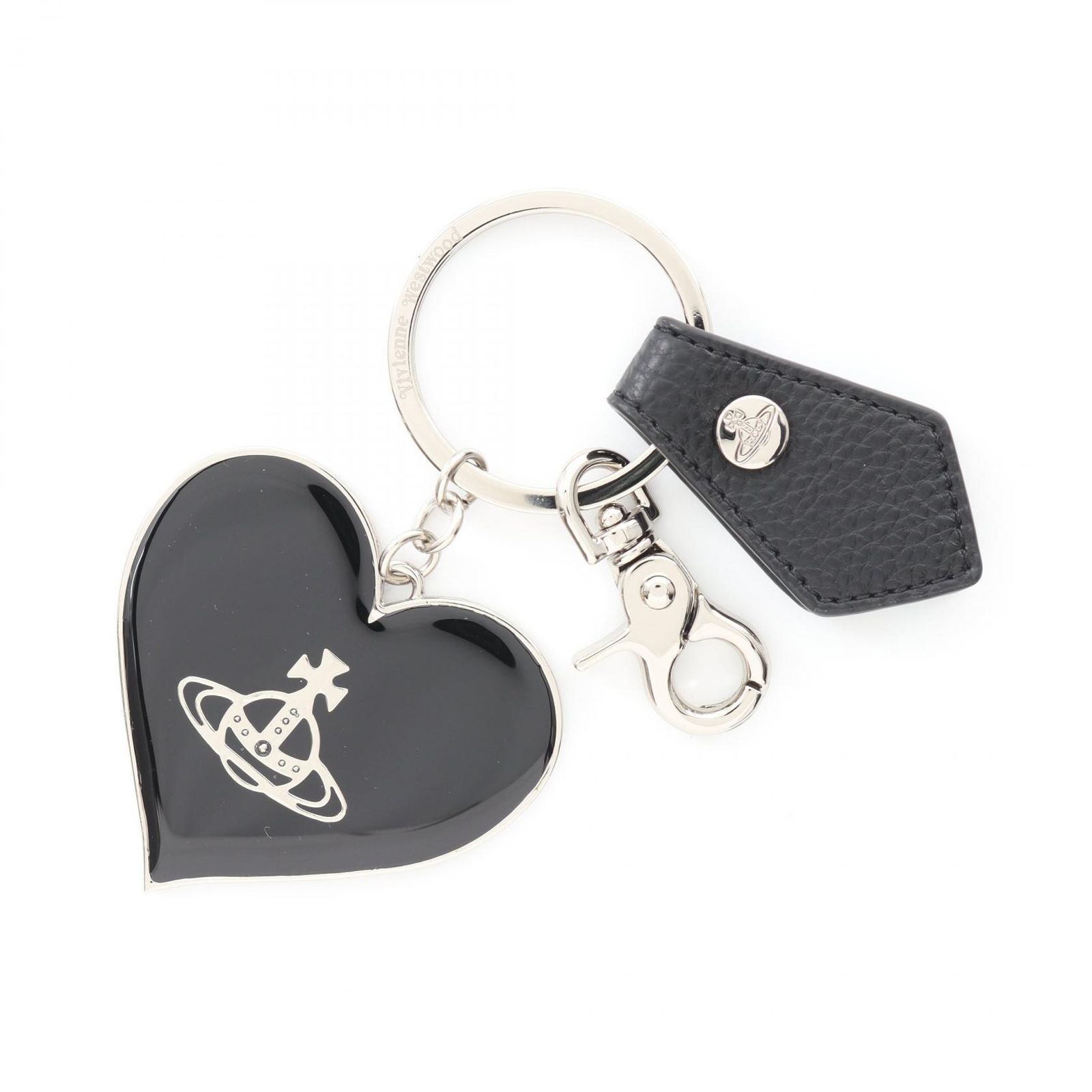 ヴィヴィアンウエストウッド Vivienne Westwood キーホルダー MIRROR HEART ORB 8203011WUOM0014N403 マルチ レザー キーリング レディース 新品