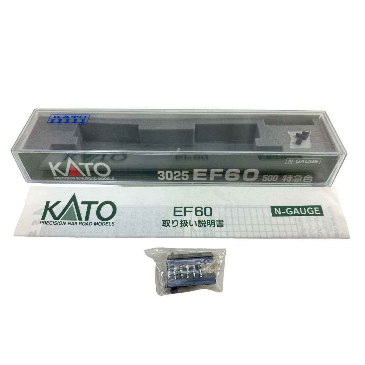 【動作保証】KATO 3025 EF60 500 特急色 電気機関車 Nゲージ 鉄道模型  W8950496