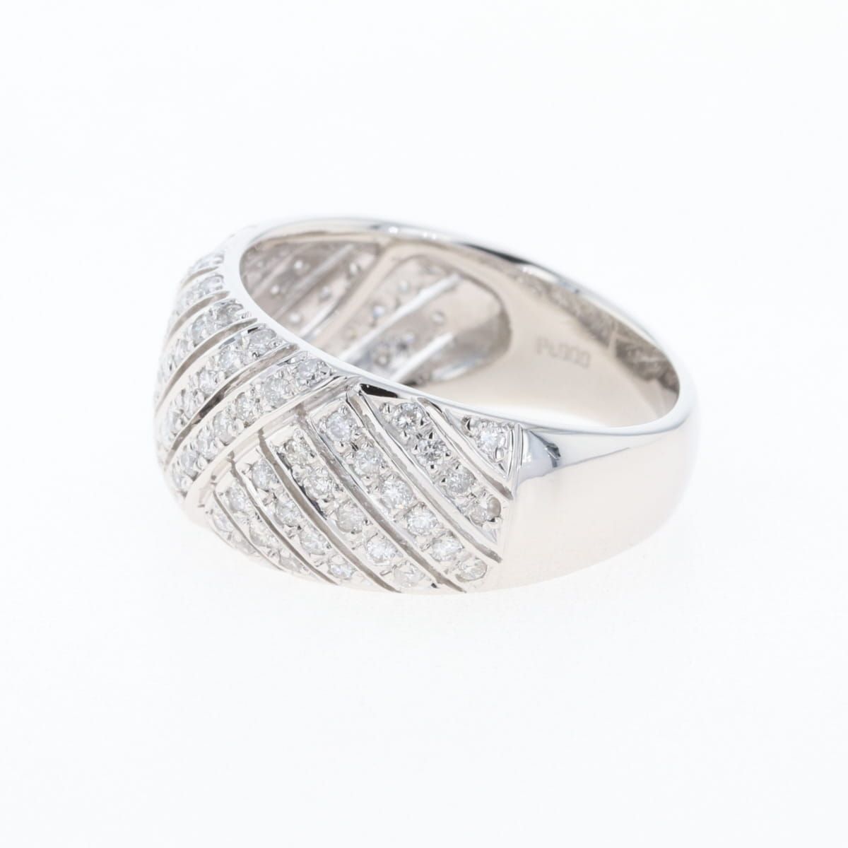 ダイヤモンド デザインリング プラチナ 指輪 リング 18号 Pt900