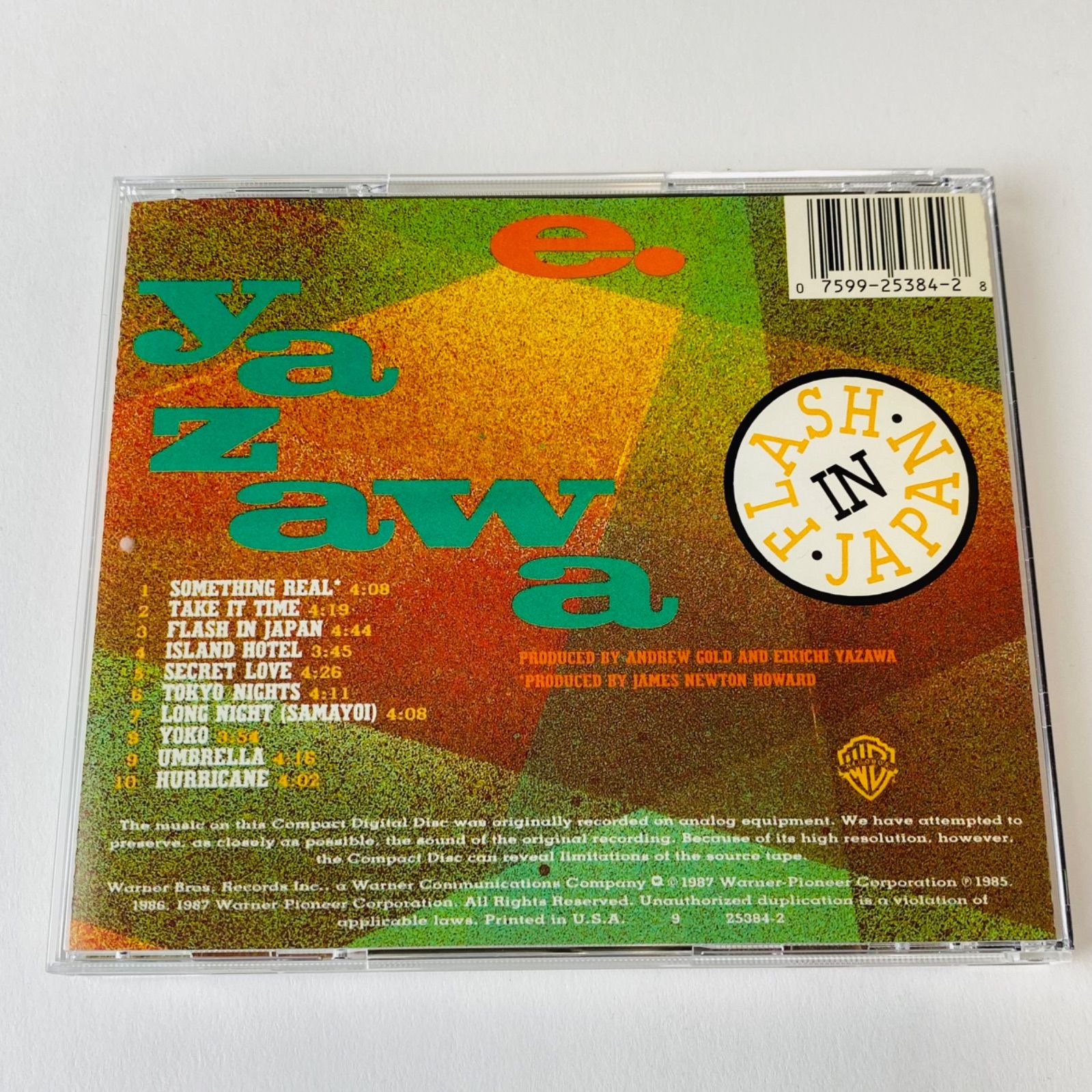 矢沢永吉 / Flash in Japan 1987年 US盤 25384-2 [K7]【CD