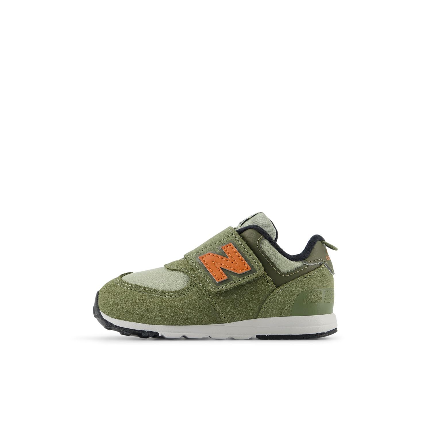 ニューバランス キッズスニーカー NEW-B 574 幅広 軽量 マジックテープ ジュニア 男の子 女の子 SOF OLIVE 12.5 cm W SOF OLIVE Free Size