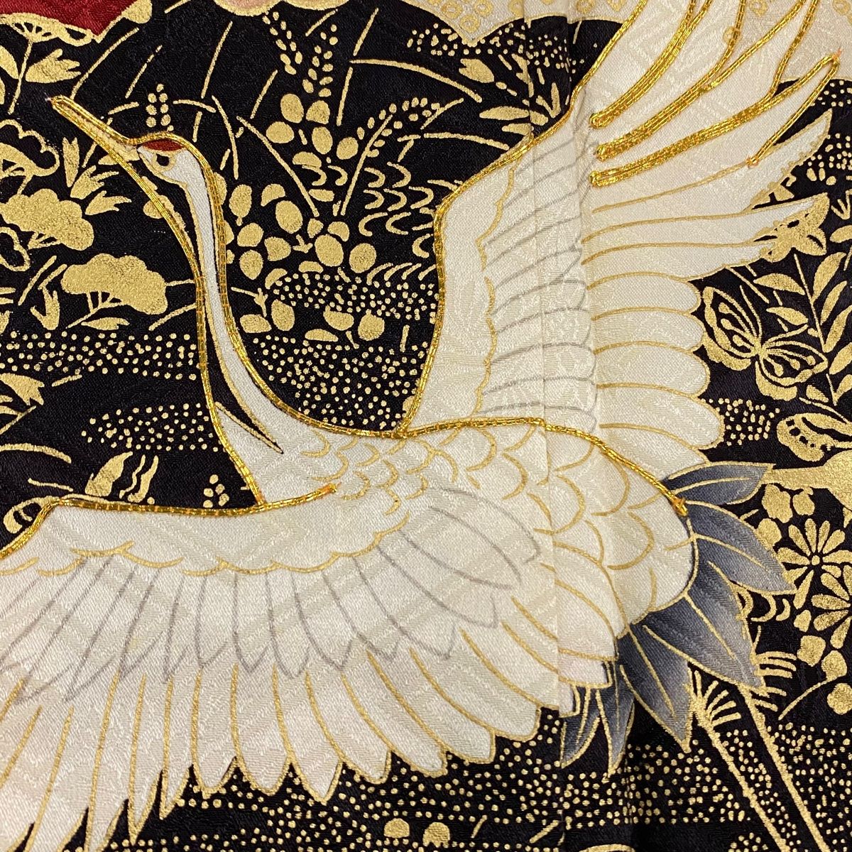 振袖 身丈166.5cm 裄丈67cm 正絹 名品 【中古】（振袖 身丈168.5cm 裄  