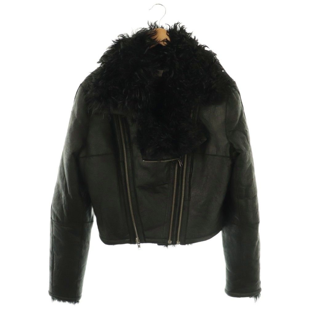 プリーンライン Preen Line SHEEPSKINBRANDO BIKERジャケット ライダース 羊革 M ブラック DF OS