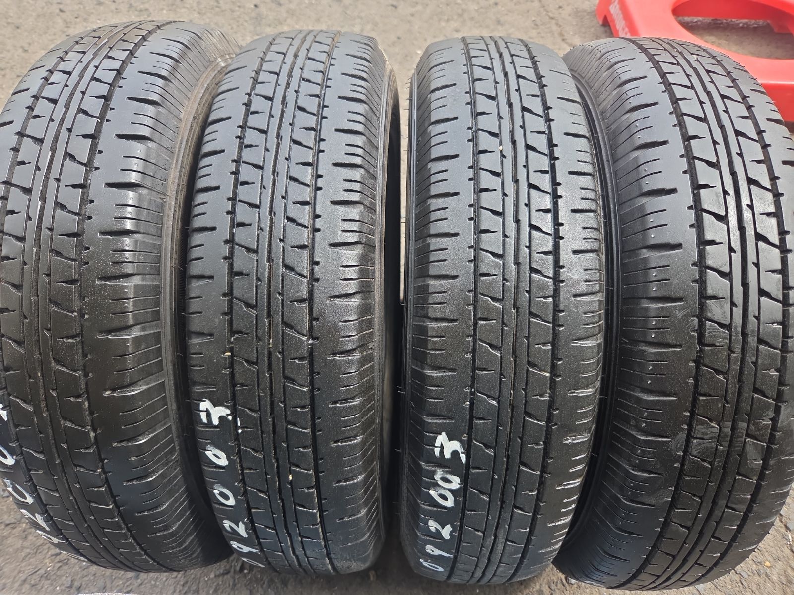 !! 155 80R14 4本 ダンロップ 20年製 プロボックス サクシード パンクチェック済み