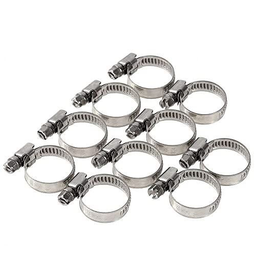 外径16mm~25mm 100個 モノパ！ ホースバンド ユーロタイプ ステンレス製 強力固定 (外径16mm～25mm 100個)