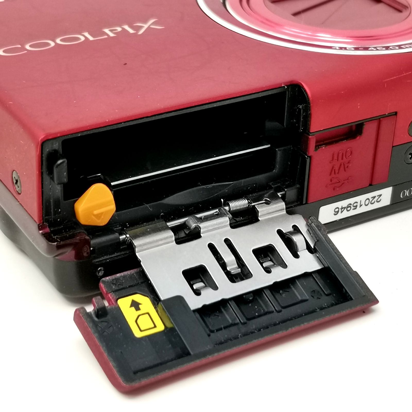 ニコン coolpix s6200 レッド デジタルカメラ 赤 動作確認済み SD