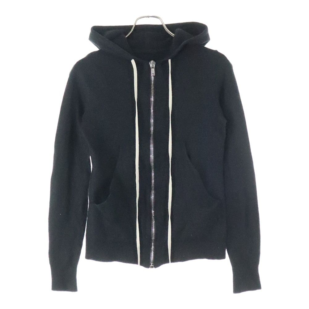 Rick Owens リックオウエンス 20AW Cashmere Zip Hoodie カシミヤニット ジップアップパーカー フーディー ブラック RP20F2628-WSB