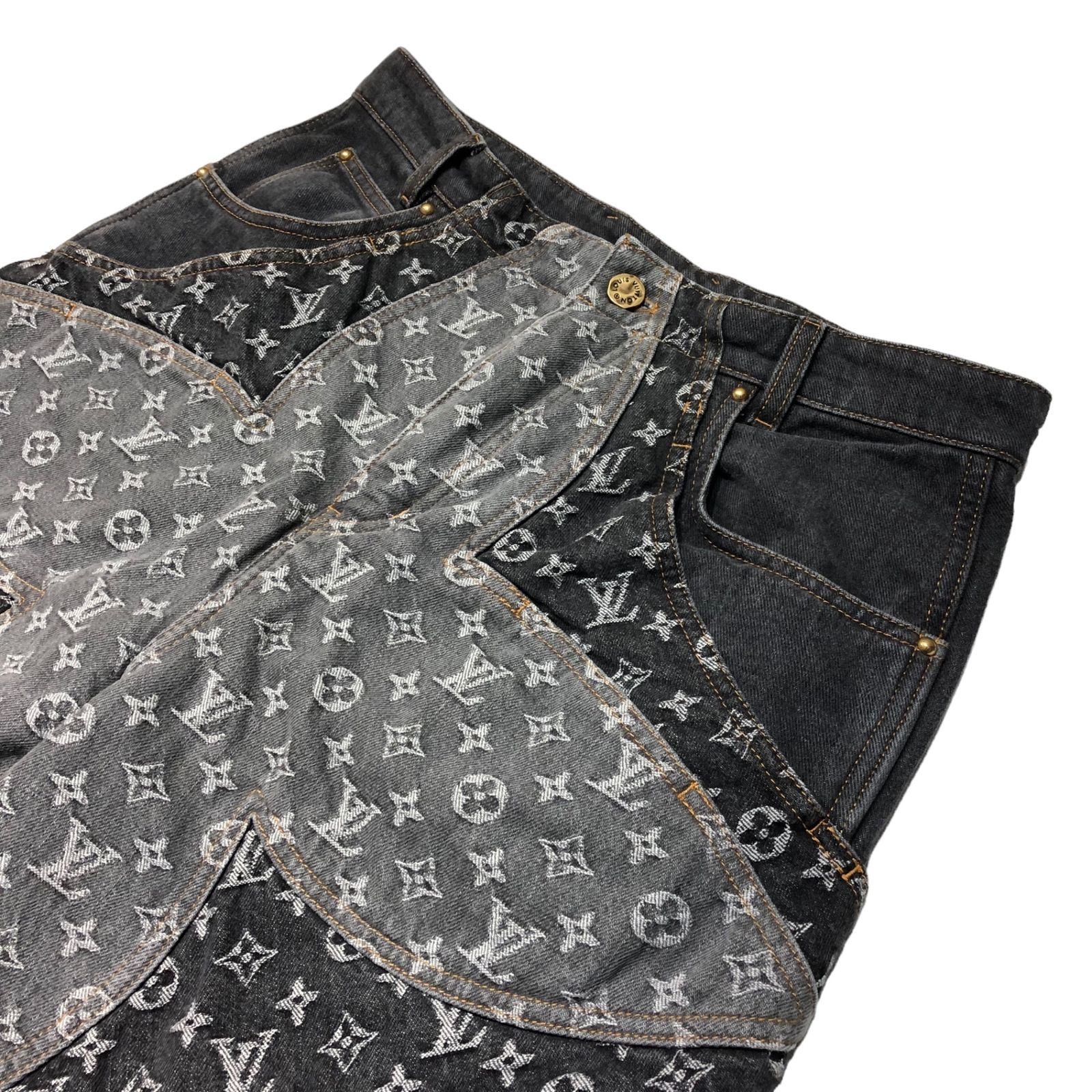LOUIS VUITTON(ルイヴィトン) 23AW monogram flower denim pants