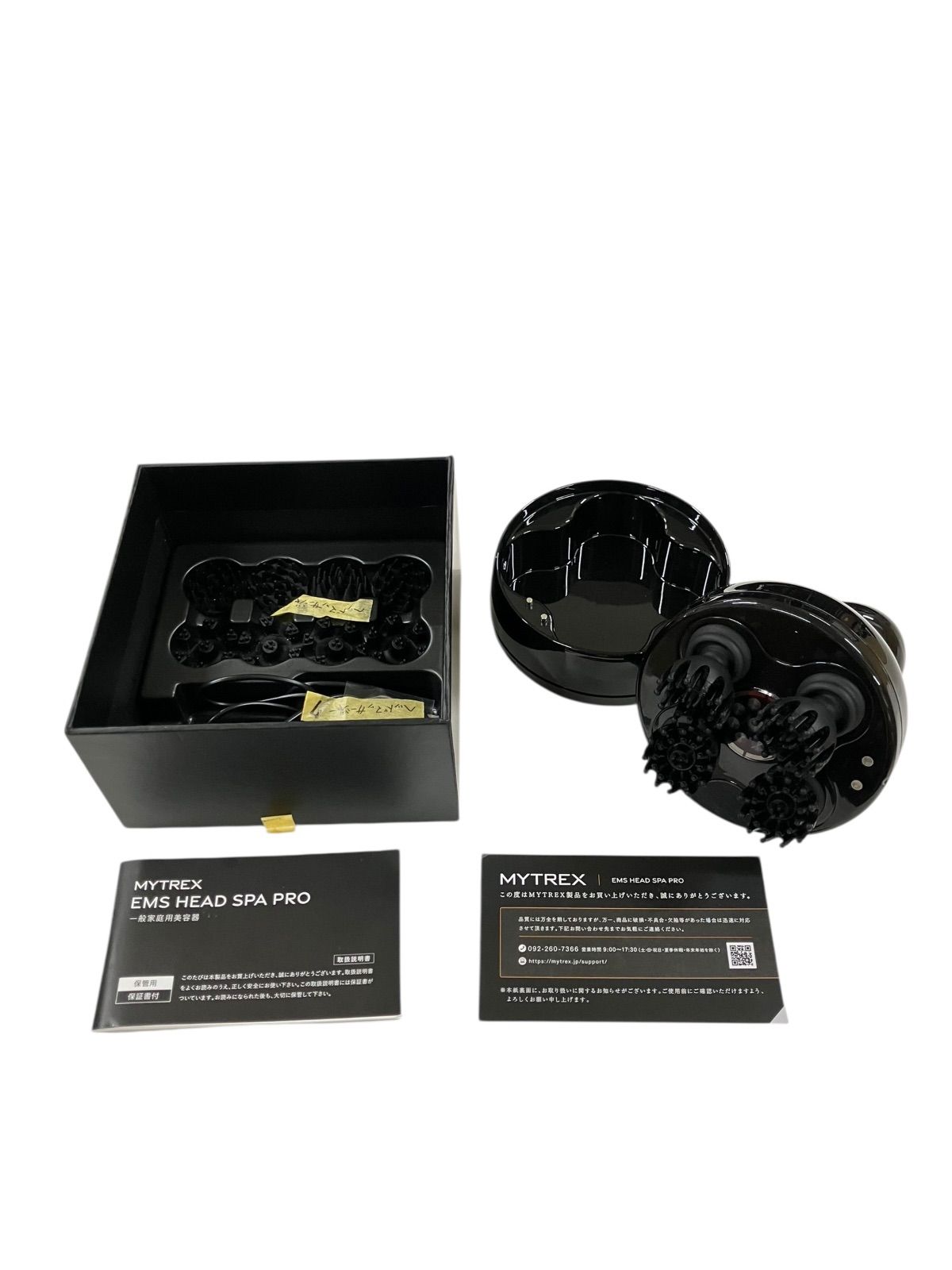 Mytrex headマッサージャー ブラック MYTREX EMS Head Spa Pro MT-EHP22B Electric Scalp Massage Brush